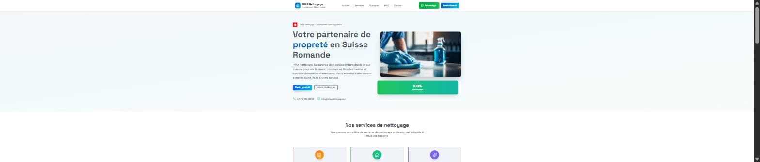 Inka Nettoyage — cleaning services, French-speaking Switzerland