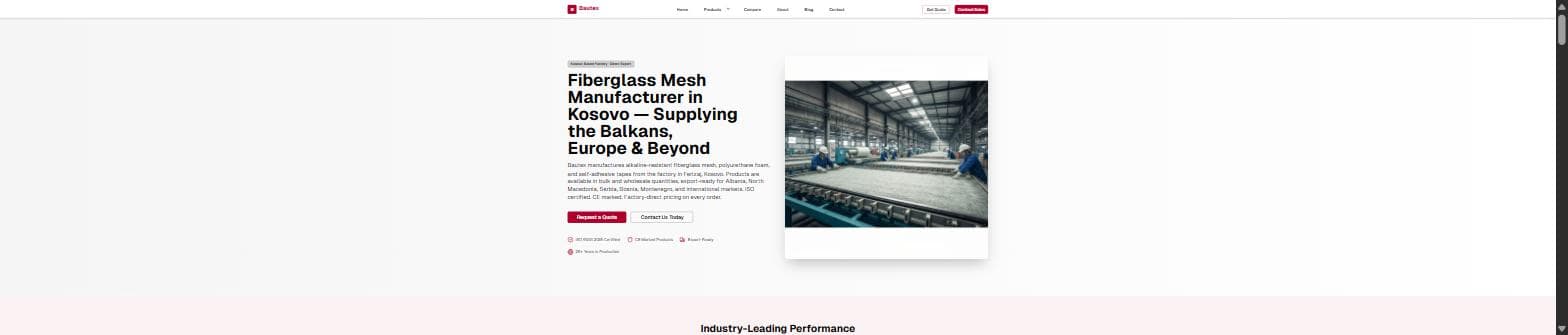 Bautex — fibreglass mesh & construction materials manufacturer